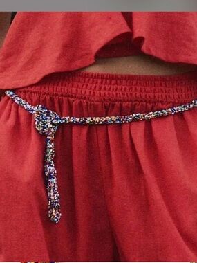 Free People Kaleidoscope Whirl Beaded Wrap Belt!!! Size O/S!!! NWT!!!